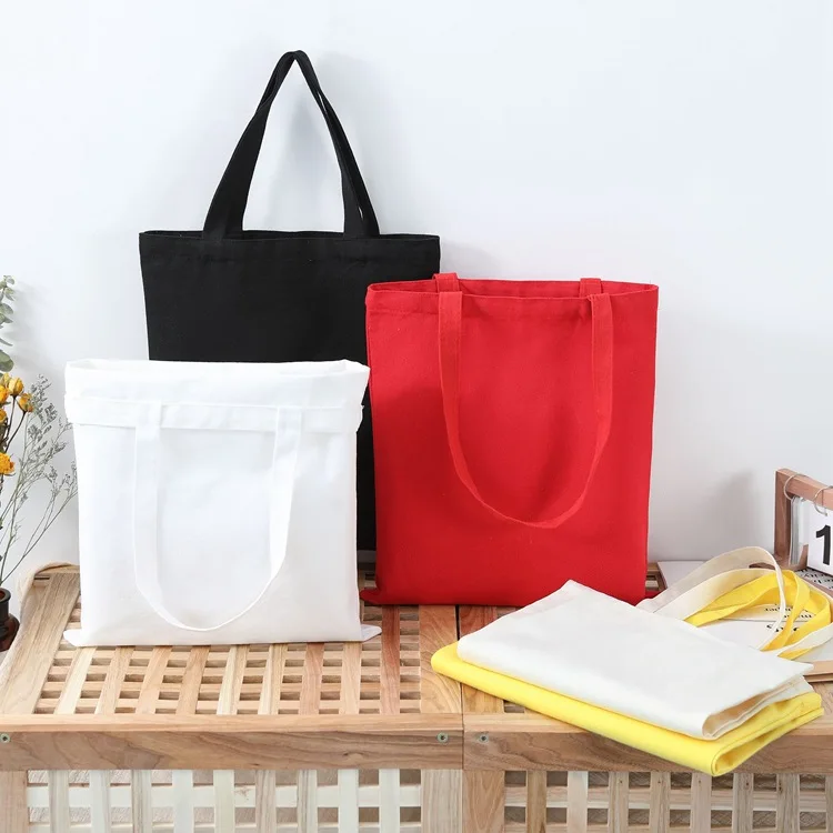 Wholesale Custom Personalized Blank Plain Cotton Large Canvas Bags Reusable Shopping Cotton Tote Bags With Custom Printed Logo