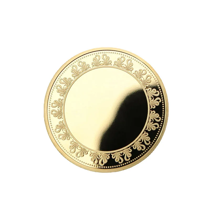 Китайская оптовая продажа лазерная маркировка для дилеров без платы за форму репродукция Серебряная Золотая латунь пустая железная монета