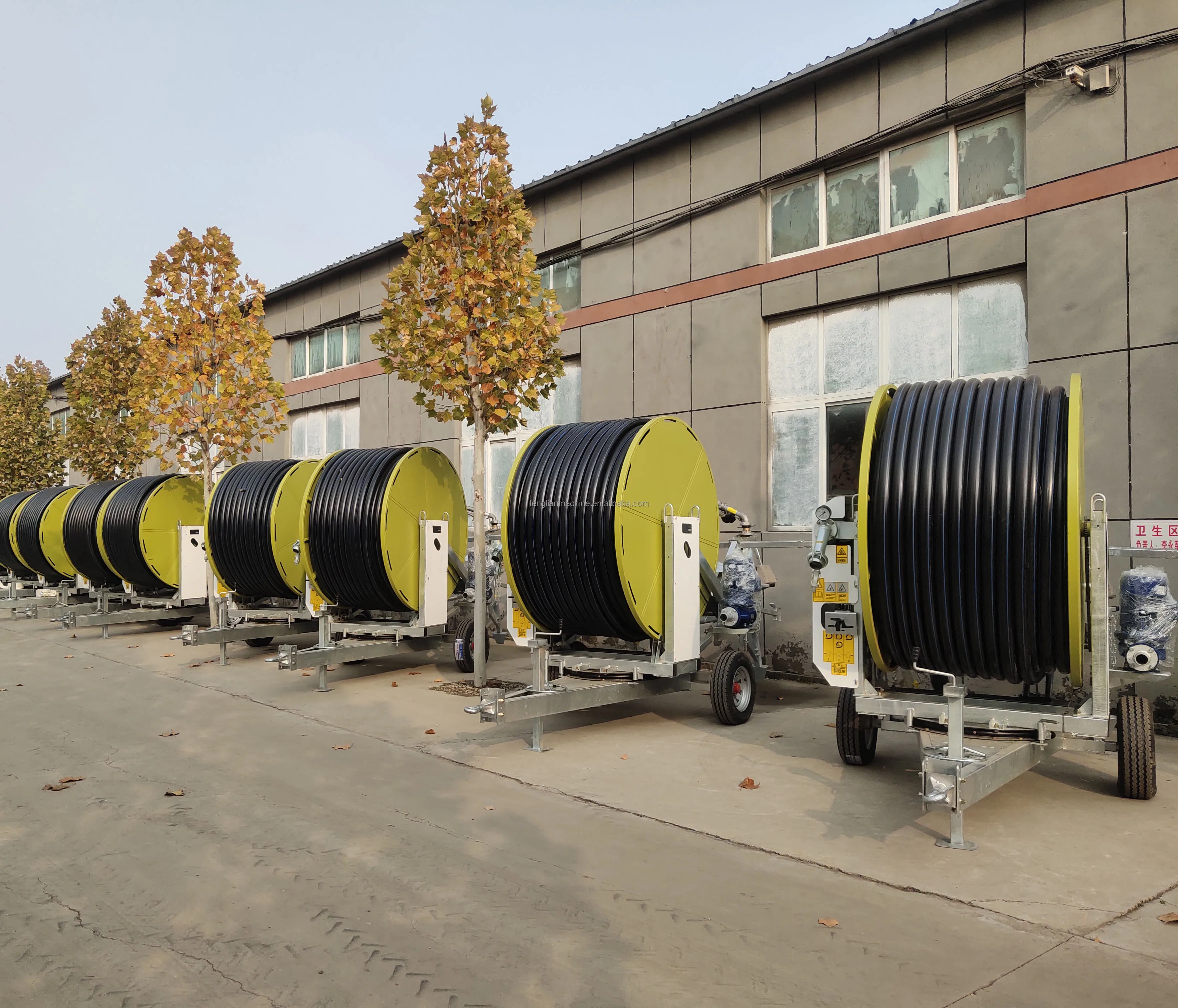 Hose Reel Irrigation Machine Travelling Big Rain Gun ,Sprinkler Irrigation for Farmland