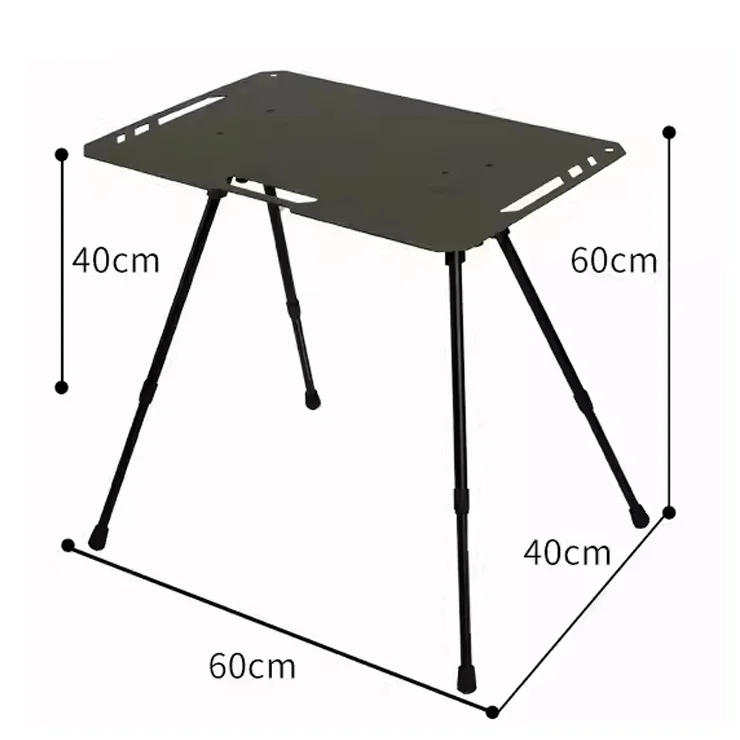 Lightweight aluminum alloy outdoor tactical table IGT camping table multifunctional ultra lightweight portable folding table