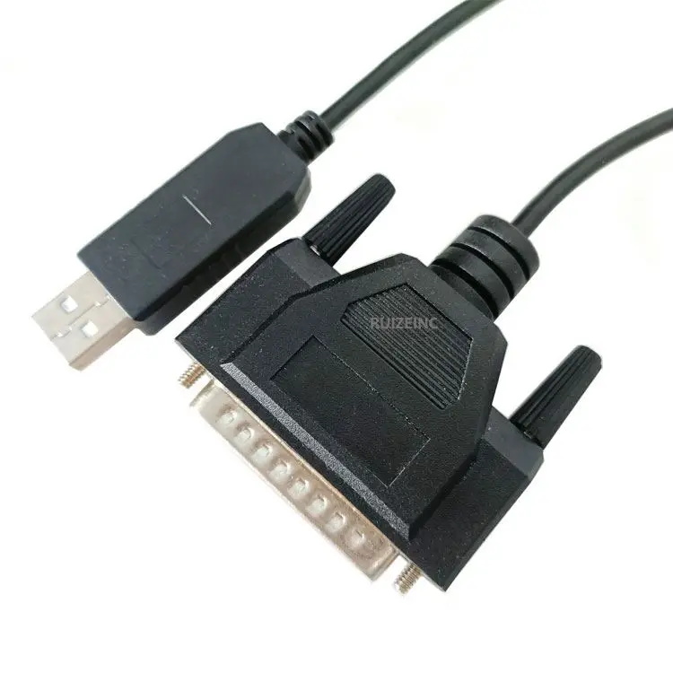 USB RS232 TO DB25 Male Serial communication cable DB25 Adapter Cable Wire Fanuc Series oi Mate Computer cable RUIZEINC