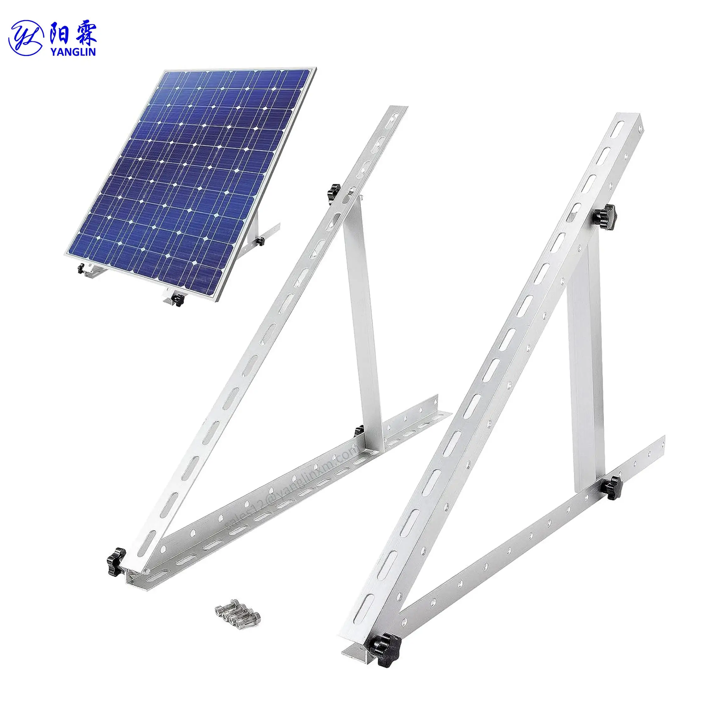 Wholesale Solar panel stand adjustable triangle mounting brackets with 28 inch to 45 inch