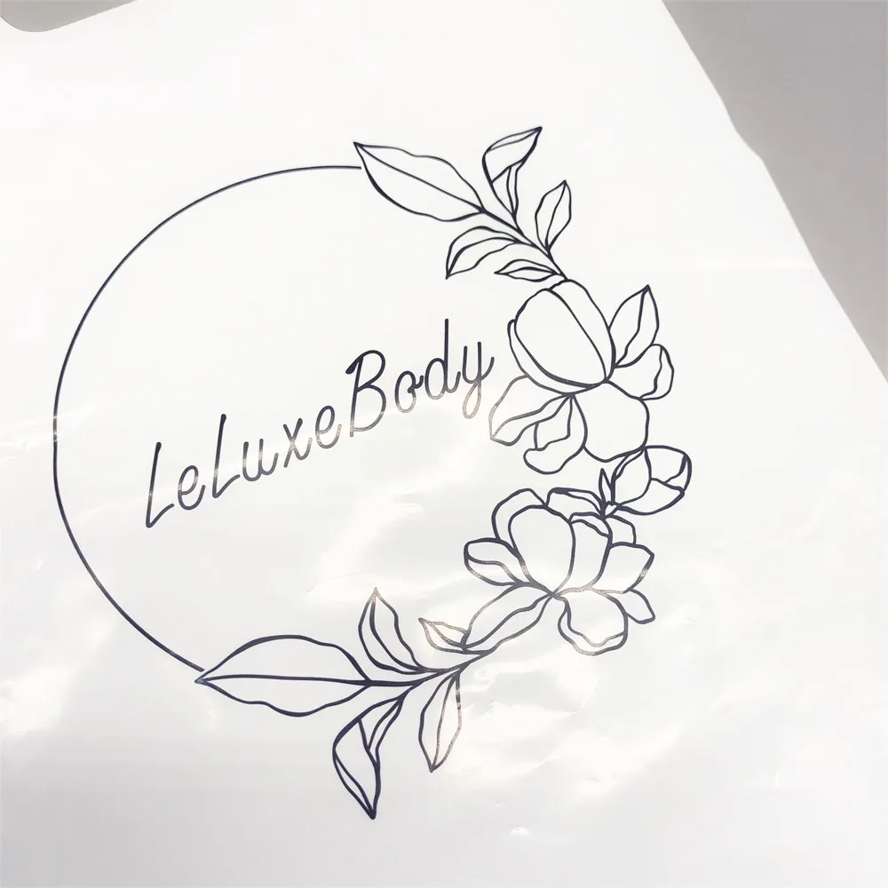Four Finger Bag Custom Flat Mouth Gift Clothing Plastic Punching Handbag logo Shopping