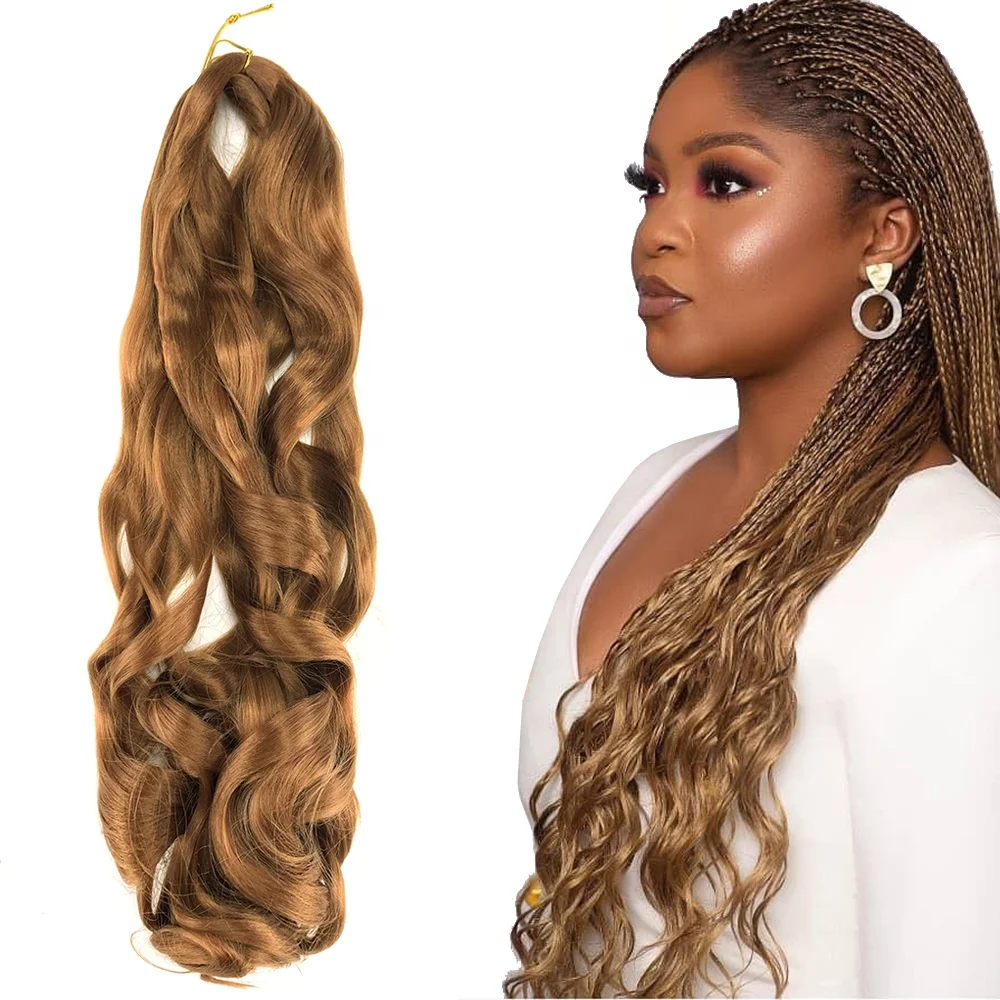 Wavy Braiding Hair 150g French Spiral Curl Ocean Wave Crochet Spiral Curl Hair Braid French Curly Braiding Hair