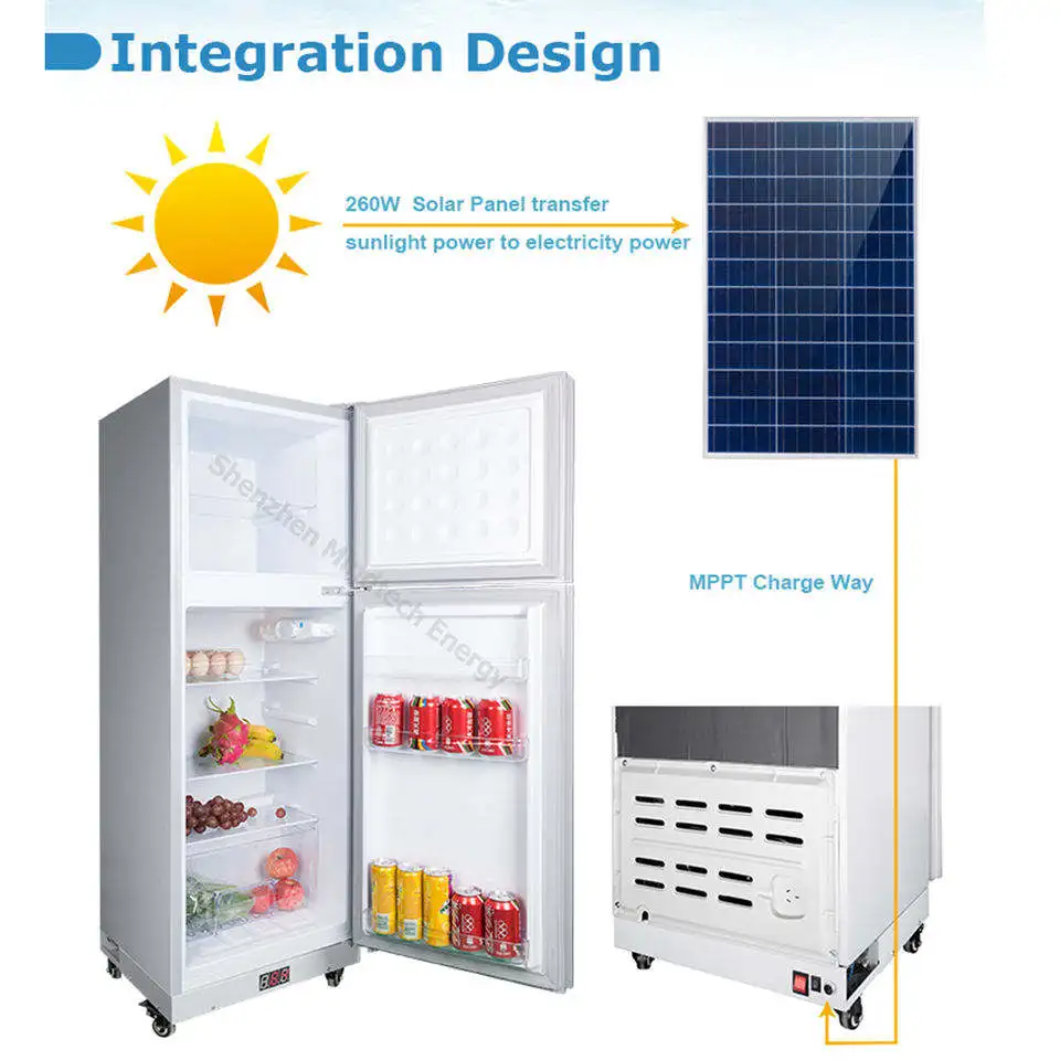 12v24v dc ac dau-purpose solar refrigerator commercial solar freezer refrigerator fridge