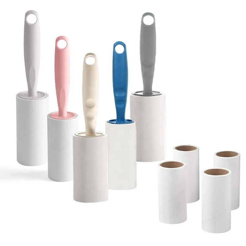 Clothes Pet Dog Hair Fabric Fluff Paper Lint Roller Machine Dust Lint Remover Extra Sticky Lint Roller