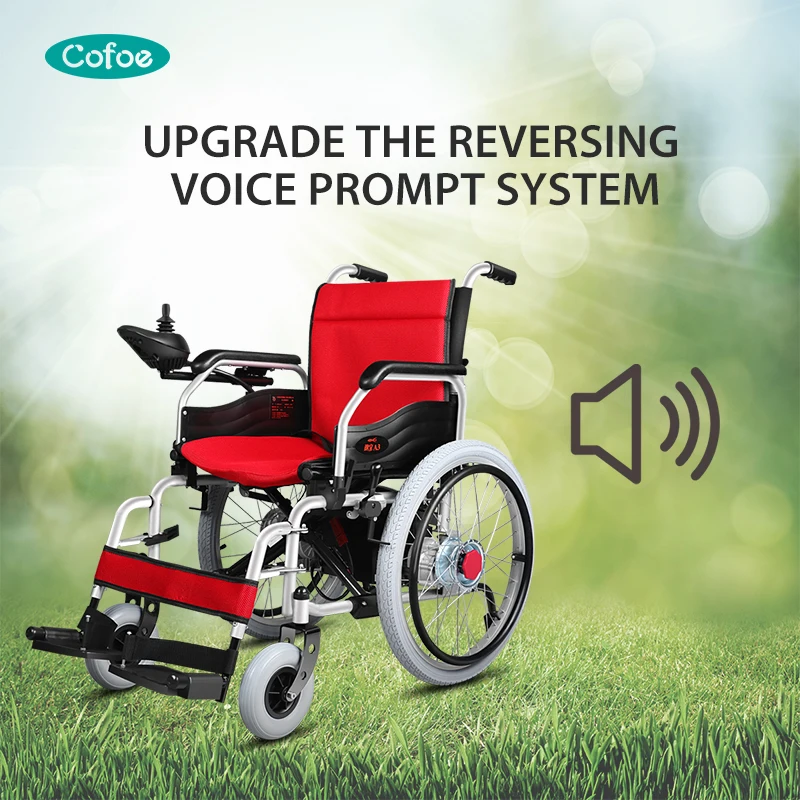 Lightweight Folding Electric High Back Disabled Scooter Flexible Power Wheelchair