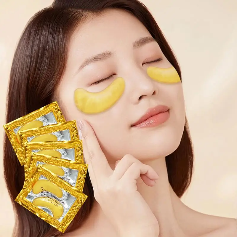 OEM/ODM корейские Косметические Продукты 24K золотые гелевые патчи коллаген под маску для защиты от темных кругов гидрогелевые глаз