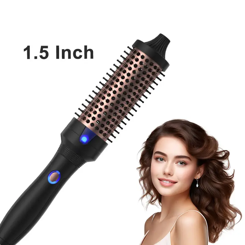 1.5 Inch Hair Styling Tools Ceramic Barrel Salon Curling Iron Professional MCH Thermal Ionic Round Hair Brush