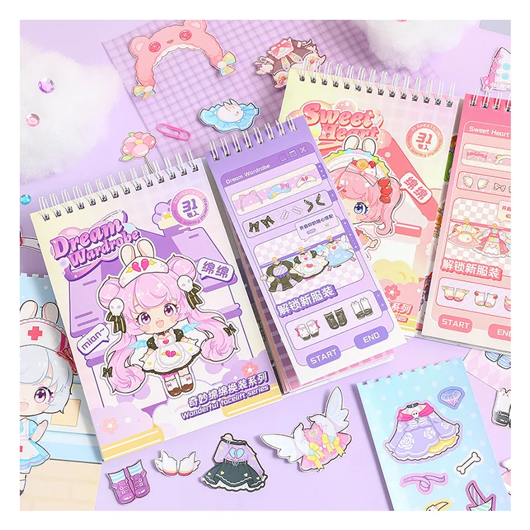 Simno Direct Selling Match Stickers Dress-Up Stickers for Kids Craft DIY Decorative for Girls art craft kit toy