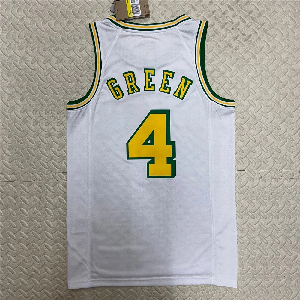New Arrival 2023 Season High Quality  Custom Name  Green Harden Porter JR. Houston Throwback Basketball Jersey Rocket Uniform