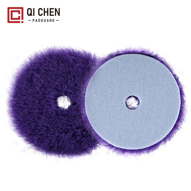 Sponge waxing disc foam automobile polishing pad car care car wash polishing 5 inch purple wool polishing pad