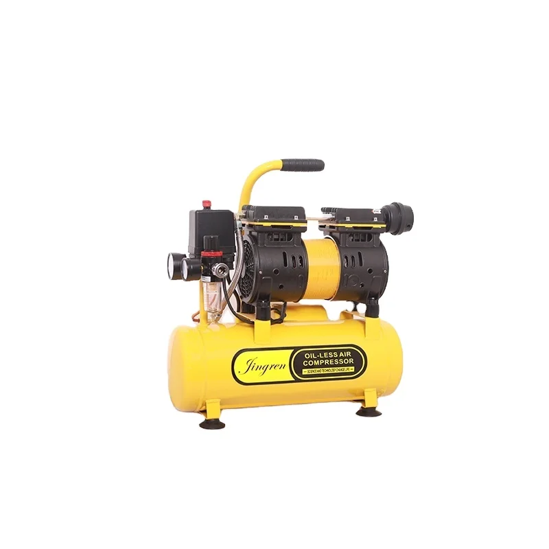 
Small Portable 0.55 kw oil free Low DB air compressors with 9 L litre air tank 