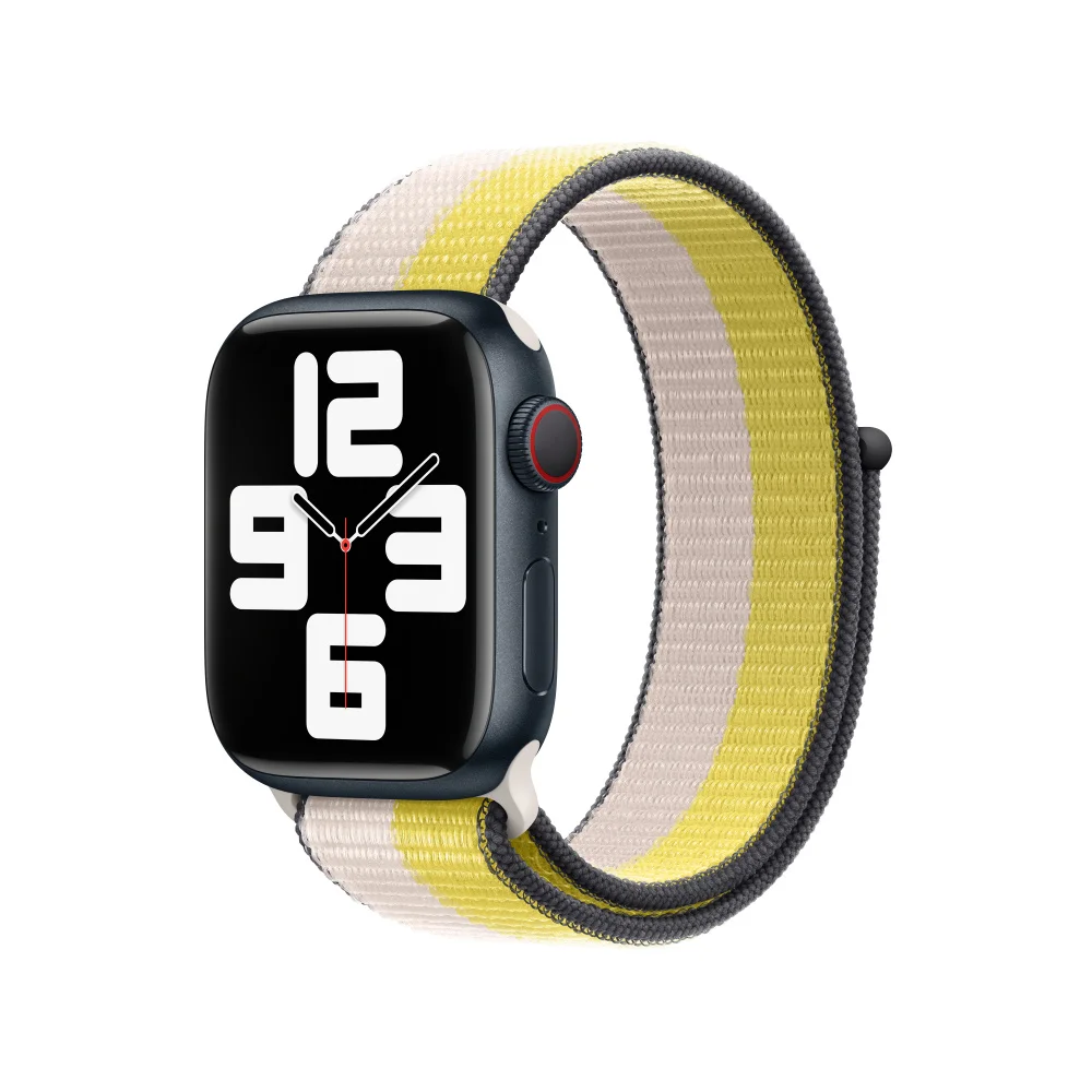 2022 New 1:1 Rainbow Smart Nylon Woven Sport Loop Apple Watch Band Watch Strap for Apple i Watch Series Band 6 se 44mm