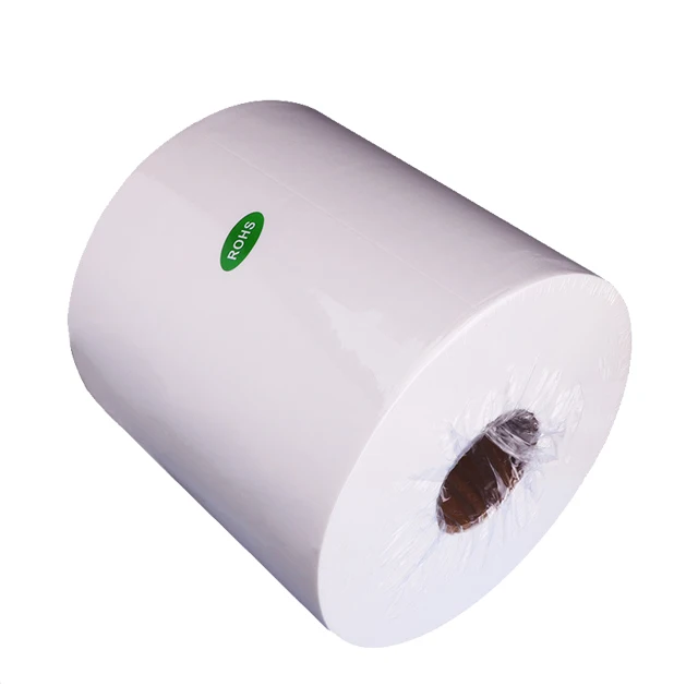 Lint free oil woodpulp jabo non woven cleaning cloth blue wipers industrial paper cleanroom wipe roll