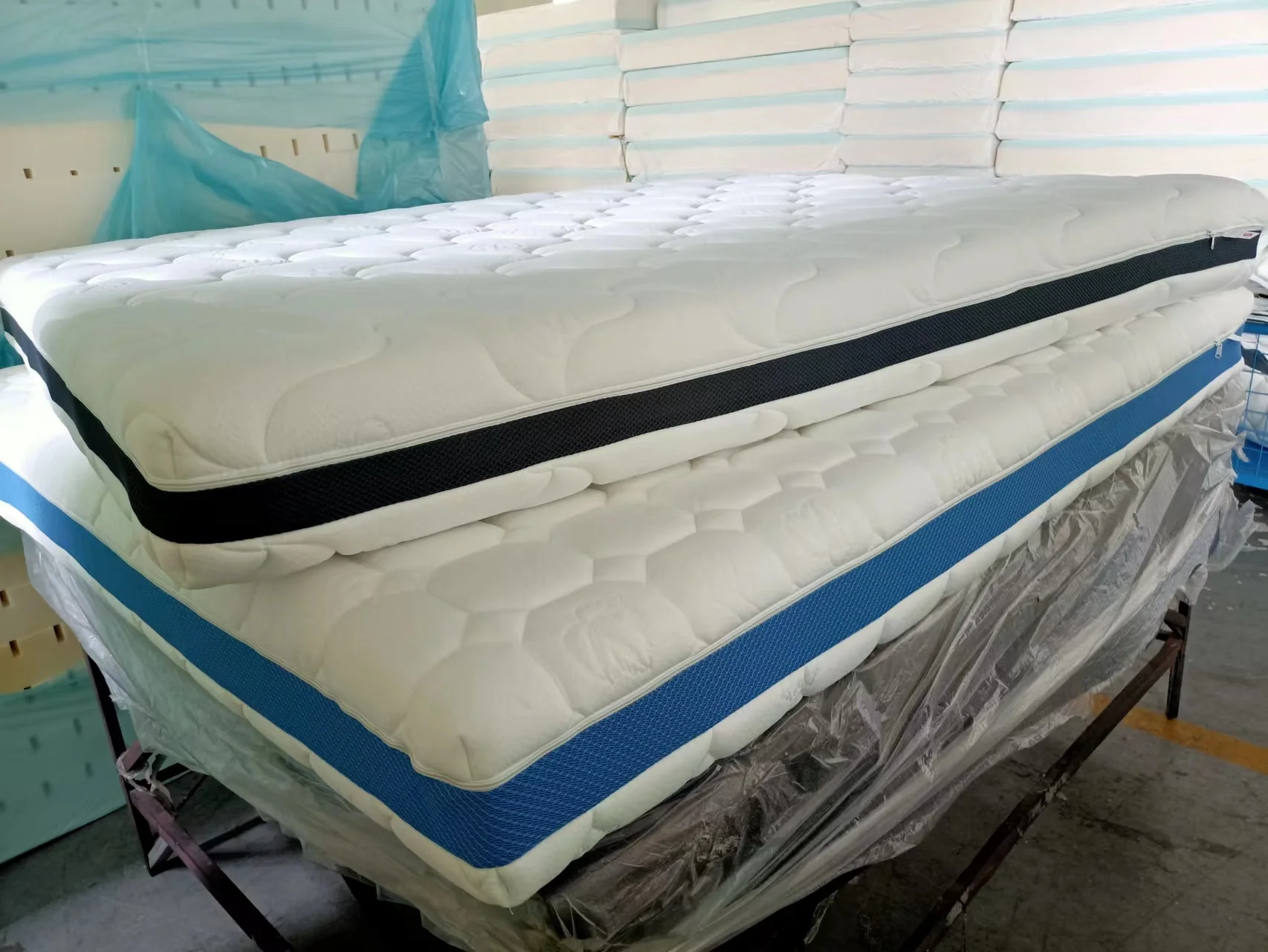 Rolled Cheap Foam Mattress Wholesale Price 8 Inch single double queen size compressed Foam Mattress hotel bed box mattress