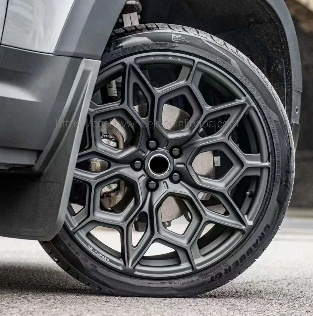 wheelux design gloss matte  black alloy 5x120 5x108 18 19 20 21 22 23 24 inch wheels for land rover range rover Defender wheels