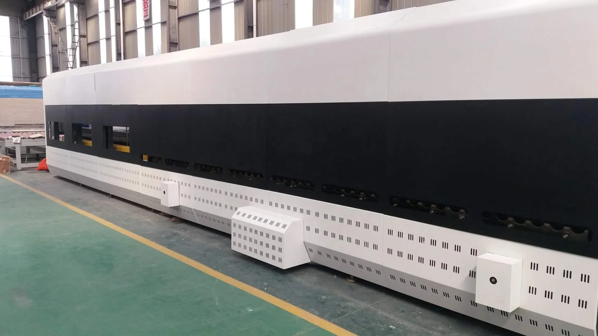 Fuchong FC-LXPG Low-e glass Continuous flat force convection glass tempering furnace machine price