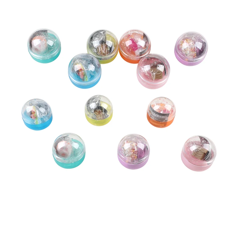 Famicheer Eco Friendly Transparent Plastic Round Ball Vending Toy Capsules for Vending Machine
