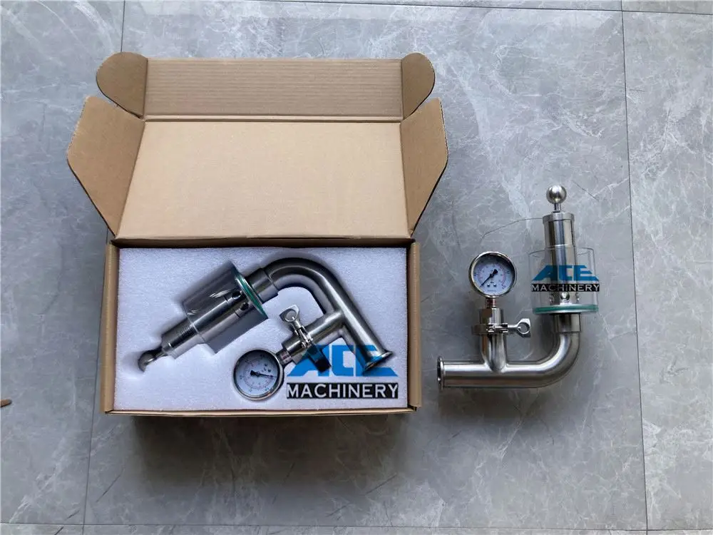 New Design Piping Connection Exhaust Control Beer Keg Regulating Valve With Pressure Gauge Beer Bong