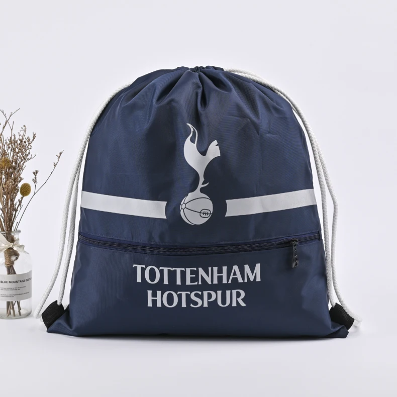 Рюкзак на шнурке из полиэстера и нейлона с карманами молнии для