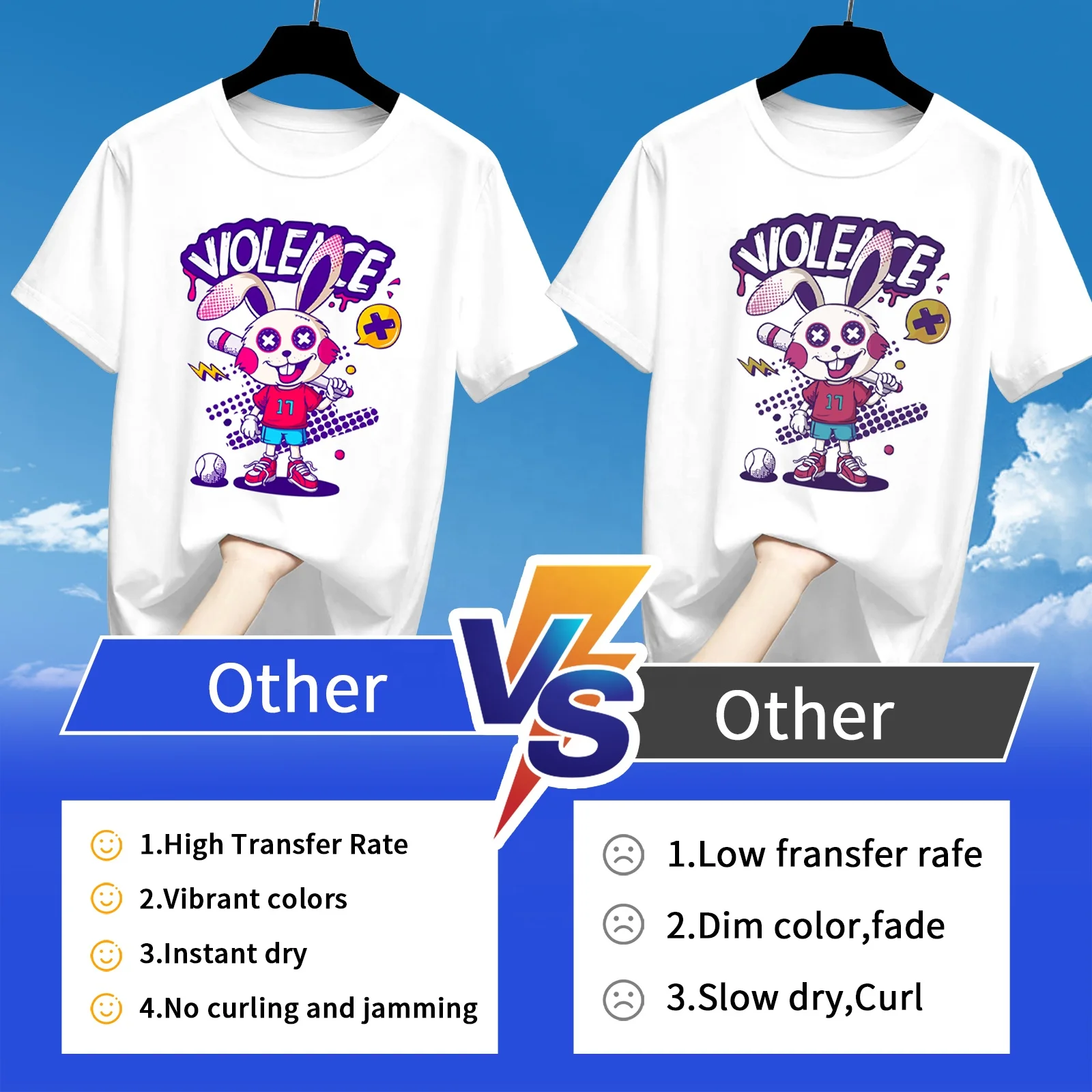 A4  or 8.5 inches x 11 inches Sublimation Paper for Tumblers Mugs & Cotton T-Shirt