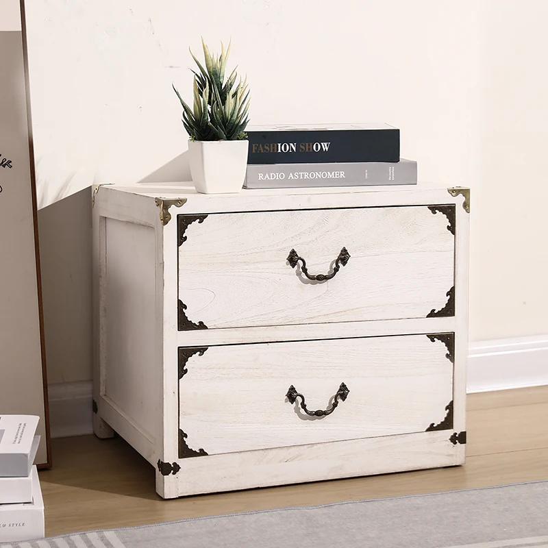 European solid wood multi-chest living room bedroom storage cabinet retro to do old combination lockers