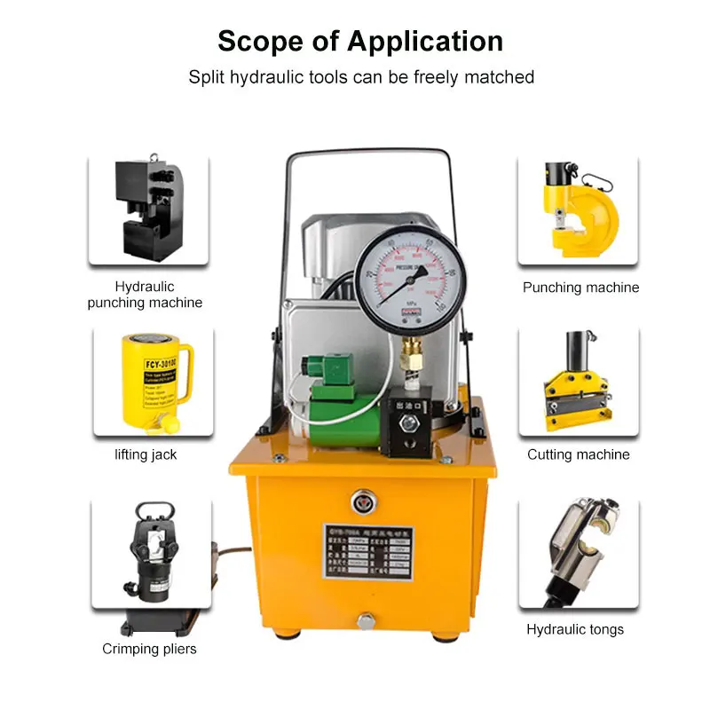 HHB-700A  High Pressure Hydraulic Pump Electric Oil Pump 700 Bar Portable Oil Pump
