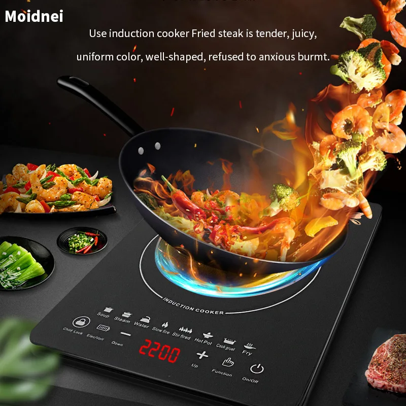 Factory Direct Sales Induction Cooker High Power Household Intelligent Electric Saving Wok Multi-function
