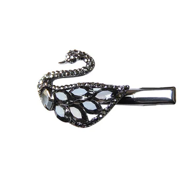 NEW Shiny Stars Swan Hairpins Cute Safety hair clips Accessories Barrettes handmade Hairgrips Crystal Hair Clips