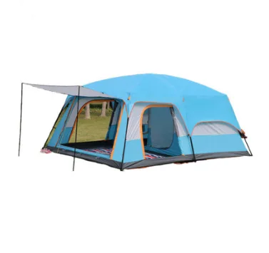 2022 Season Hot-Selling Outdoor Tent Two-Room One-Hall Family Rain-Proof Multi-Person Field Camping Tent