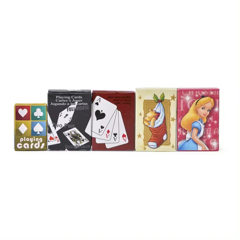 Custom Solitaire Poker Cards Printed Business Logo Saudi Arabia Board Game Make Mini Paper Playing Cards for Kids