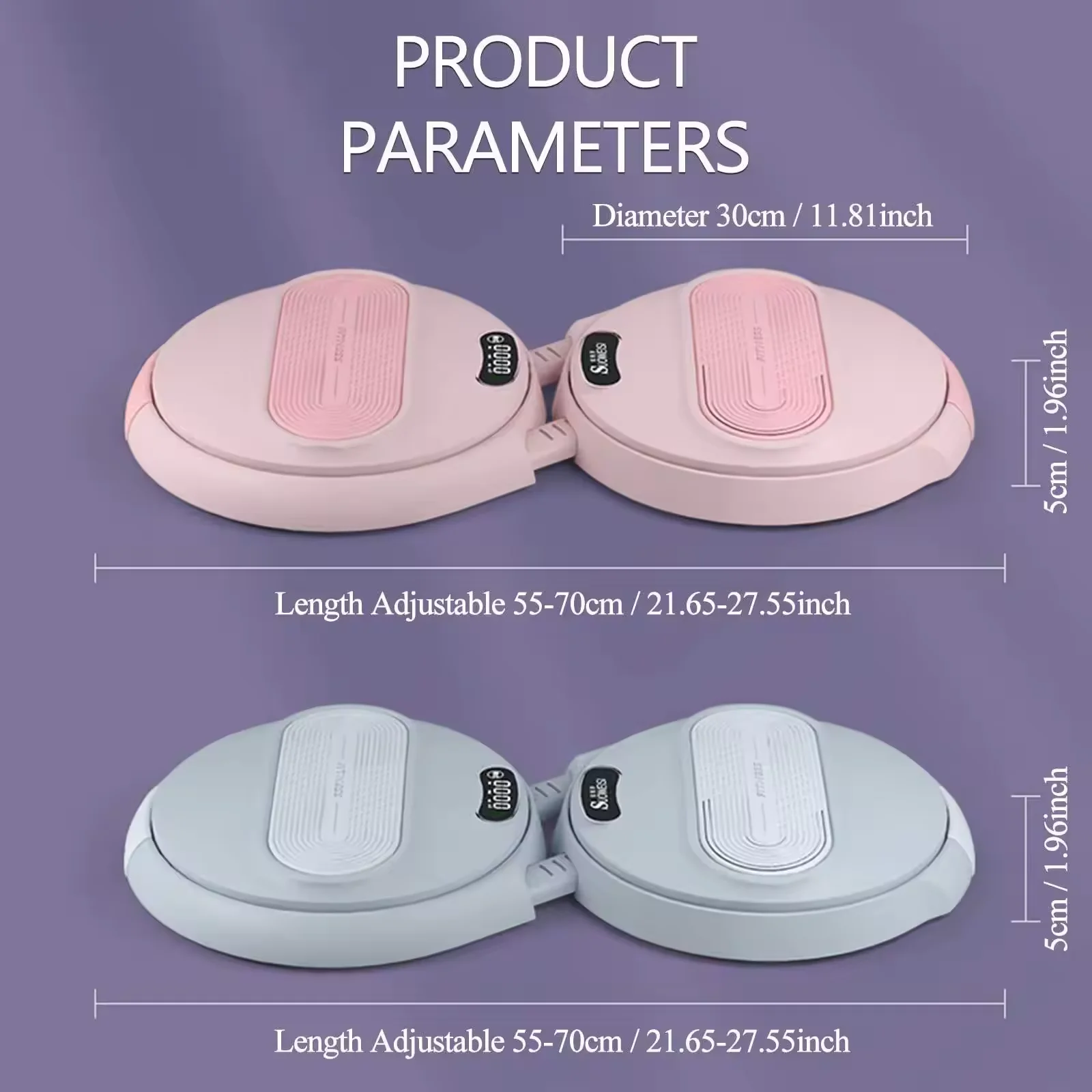 Adjustable Length Waist Twisting Plate Fitness Home Waist Disc Twister Board with Pull Rope for Bodybuilding and Weight Loss