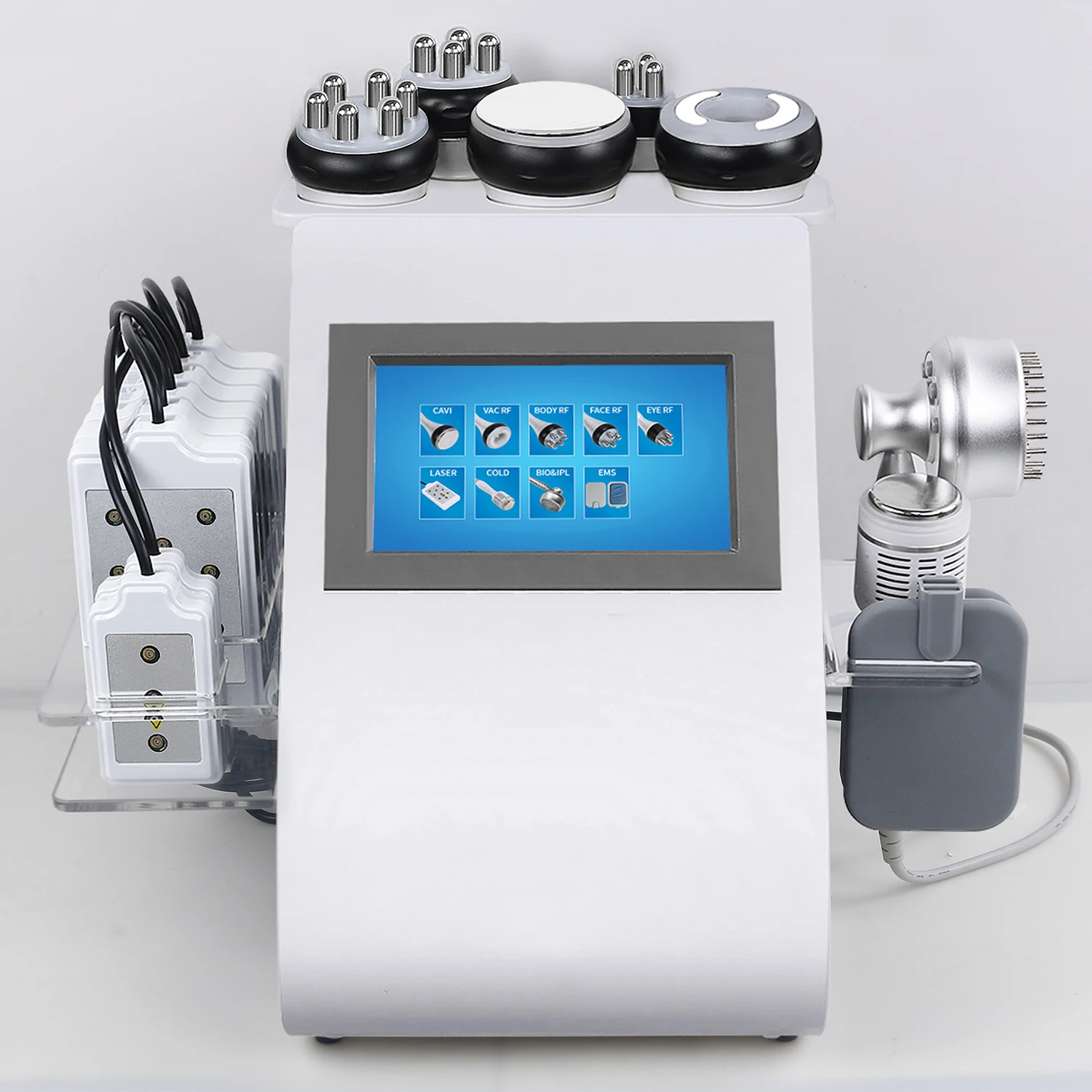 Radio Frequency Slim Beauty Machine 9 in1 cavitation 40k RF EMS laserlipo pads vacuum machine with factory price