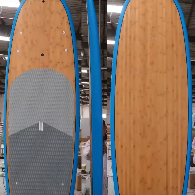 Strongest SUP paddle board with clear bamboo veneer for 2017