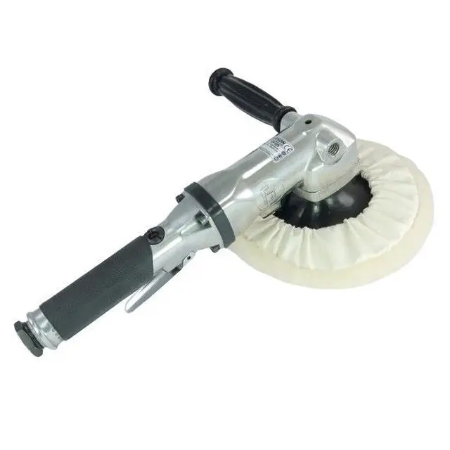Die-Casting Housing Button Exhaust Air Pneumatic Angle Polisher Sander Grinder 2500rpm 7Inch Pad Size With Custom Service
