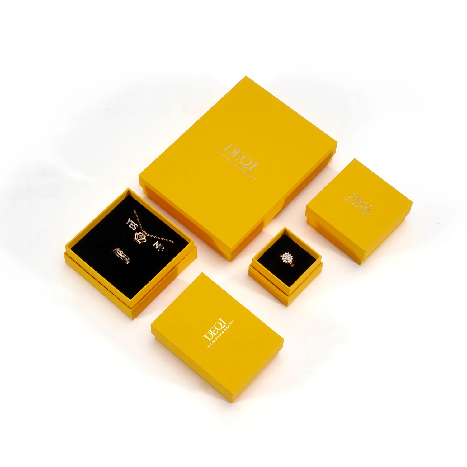 Wholesale custom logo cute fashion jewellery sets sterling 925 silver jewelry making pendant charms paper box for bulk bracelets