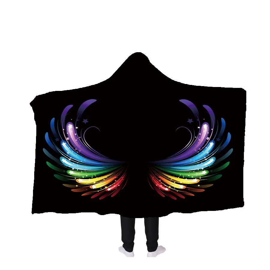 
 Супер мягкое роскошное Флисовое одеяло с капюшоном для взрослых  