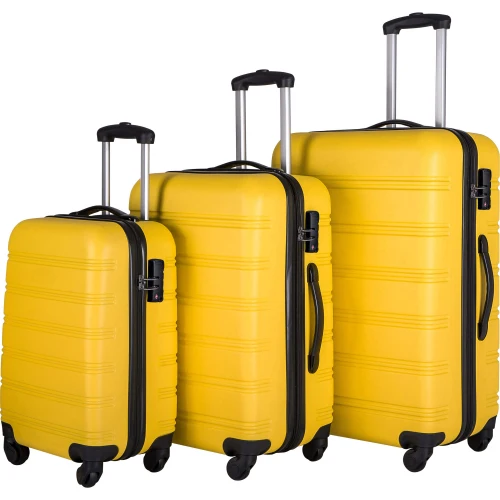 USA Free Shipping Expandable ABS Plastic Lightweight Suitcase Sets Travel Luggage with TSA Lock