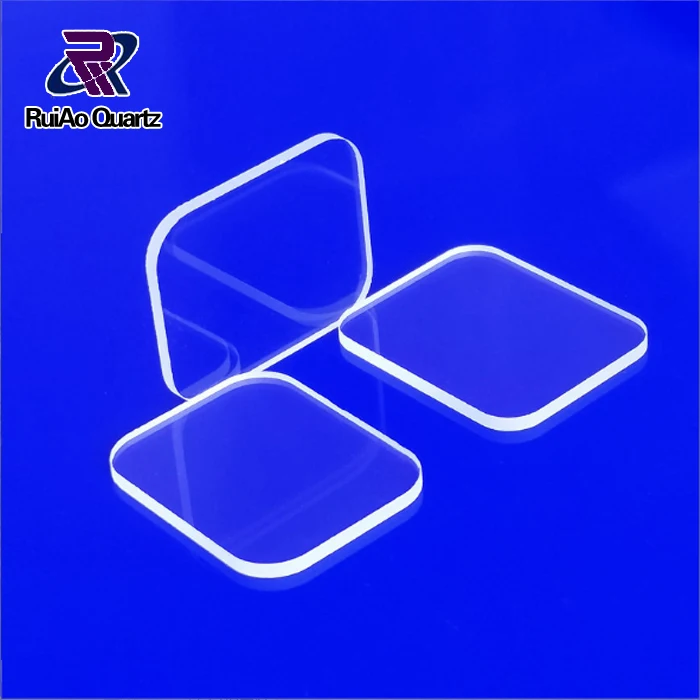 Transparent polished quartz plate clear quartz plate quartz glass plate on punching