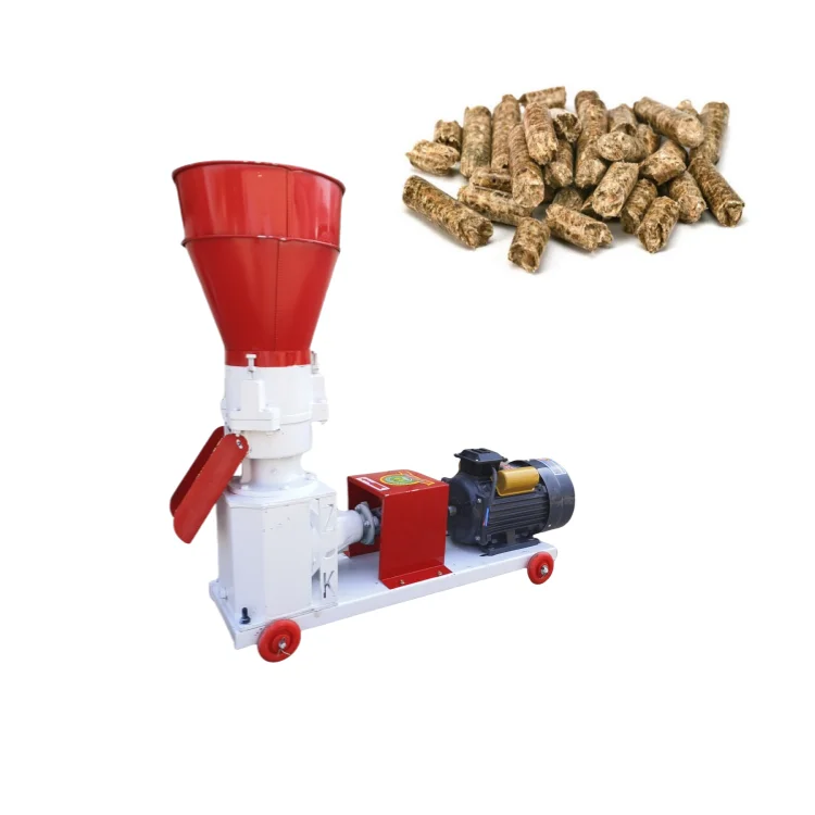 Animal Feed Pellet Machine Flat Die Pellet Mill for Poultry Livestock Automatic Steel Construction Farm Agriculture Industries