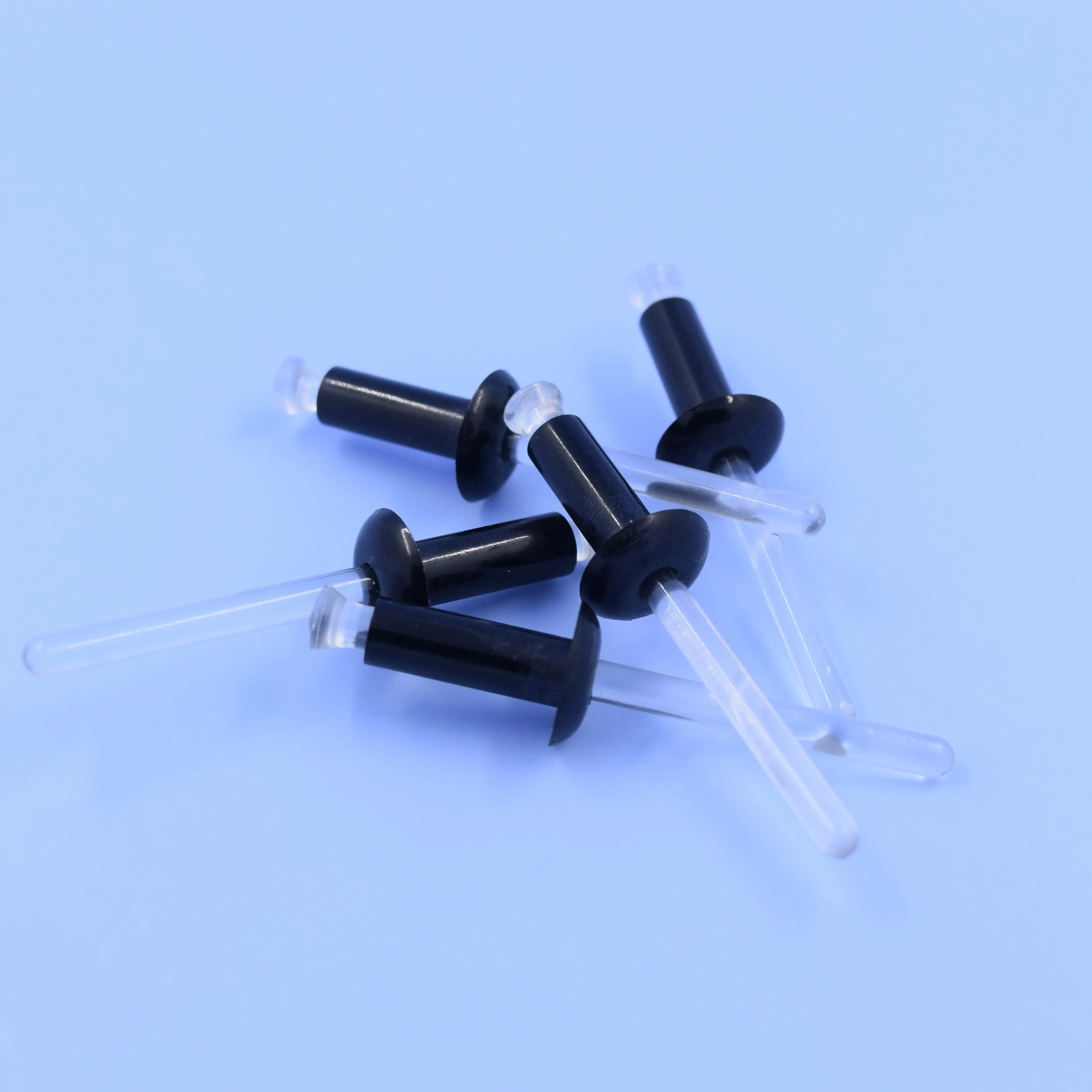 Taichen China Black Clear Nylon Plastic Blind Rivet Mounting Button