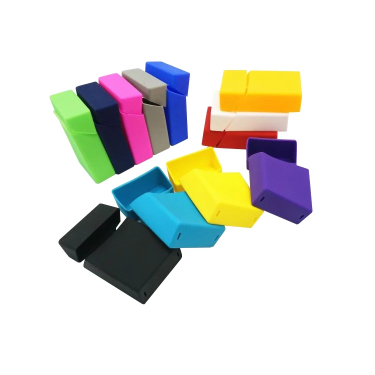
Eco Friendly DIY Silicone Slim Cigarette Case Cover Rubber Cigarette Box/Case /Pack Cover 
