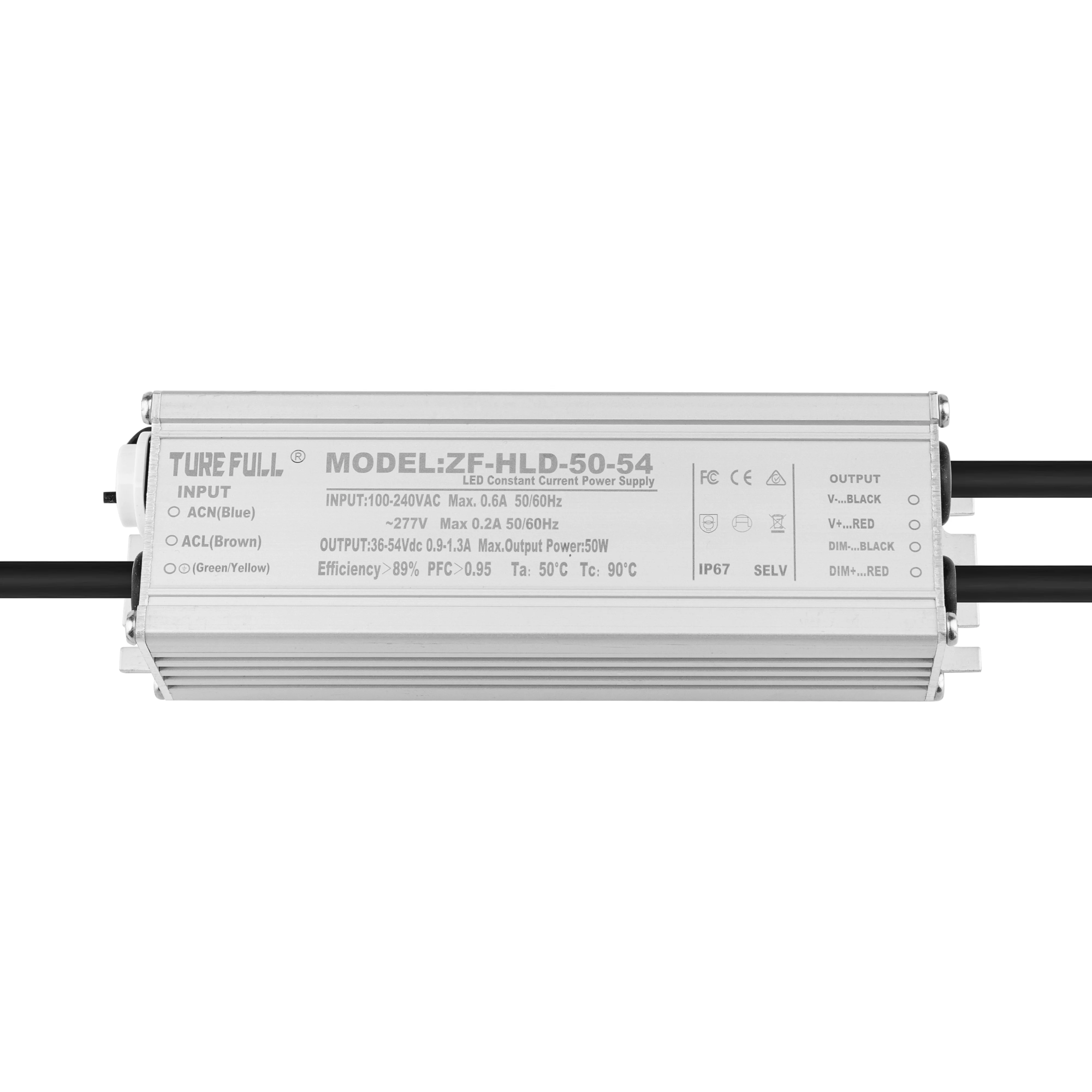 Factory Wholesale IP67 Waterproof 50W Dali Constant Current LED Strip Driver 1500ma Outdoor Power Supply LED Lighting AC Output