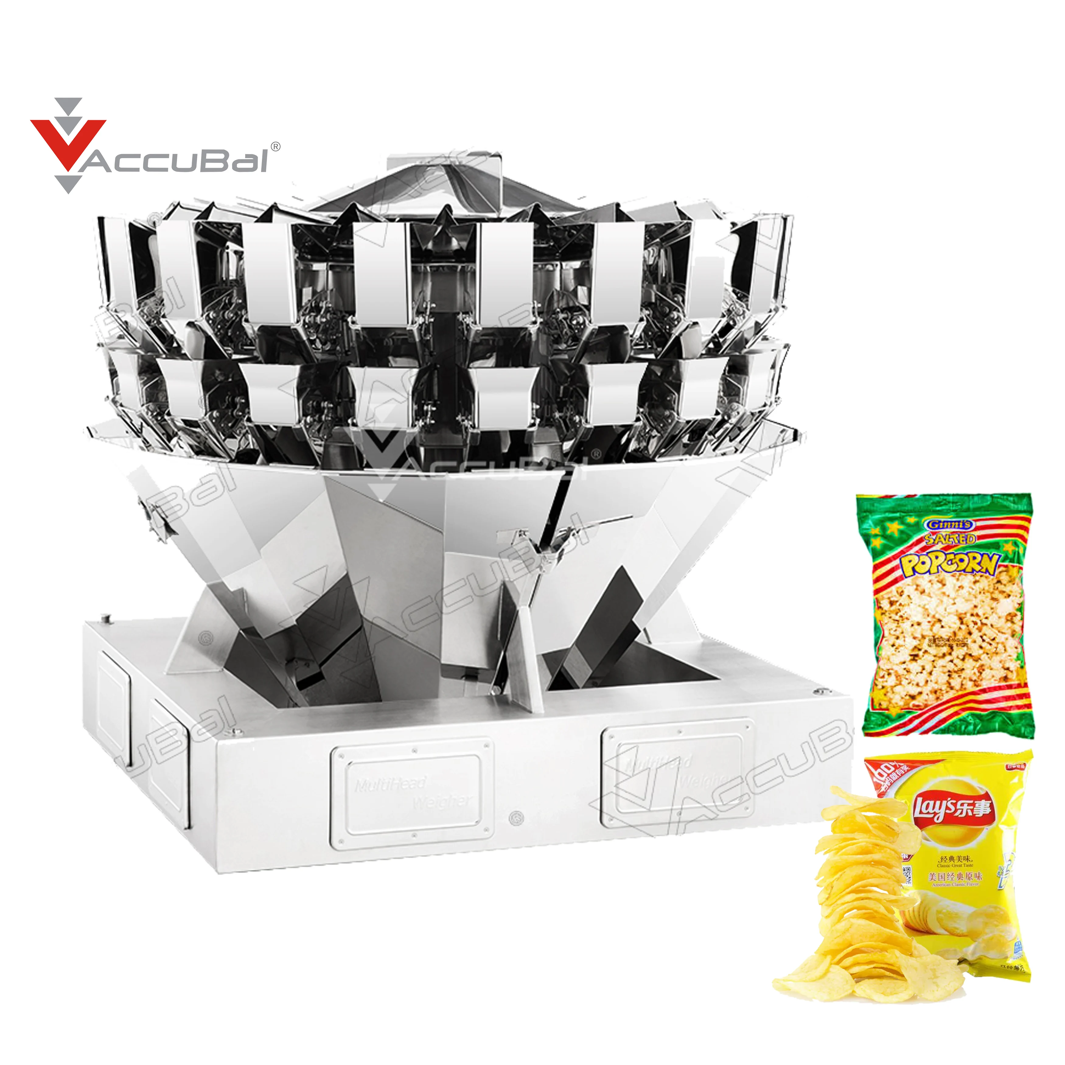 
Vertical snack packaging machine platform for 10 heads multihead weigher combination weigher 