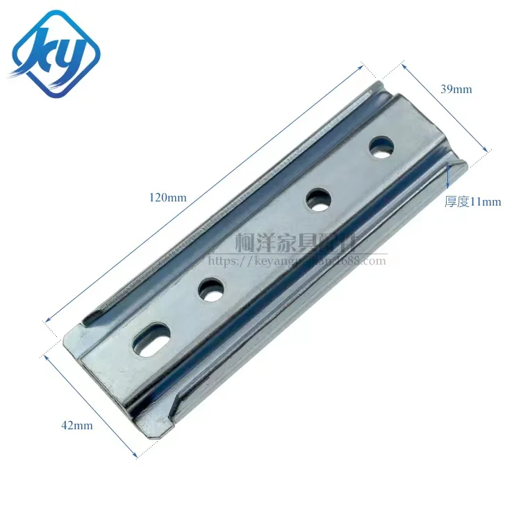 Furniture Fasteners Slide In Lock Bracket Sofa Connector Metal KD Fixing Bracket