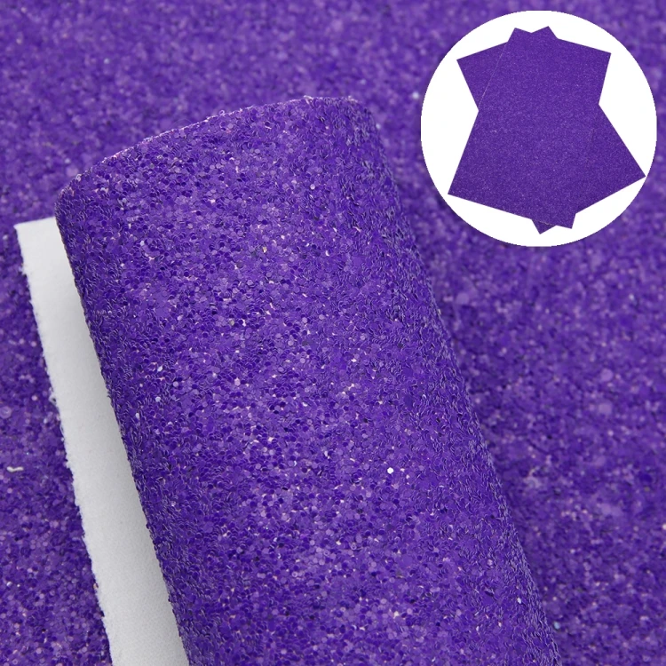 30x140cm Chunky Glitter Leather Roll Sheet Faux Leather Fabric for Diy Bag Crafts Hairbows 37555