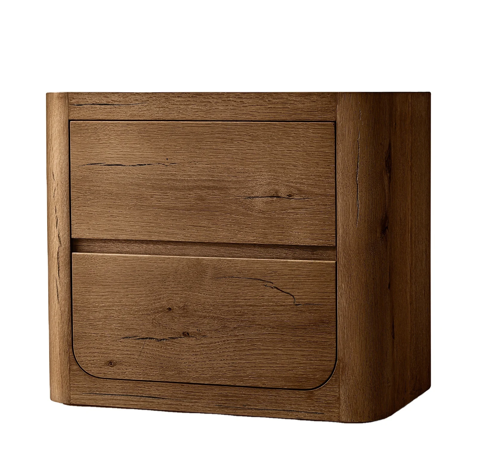 Деревянная роспись изогнутая кровать боковой ящик диван