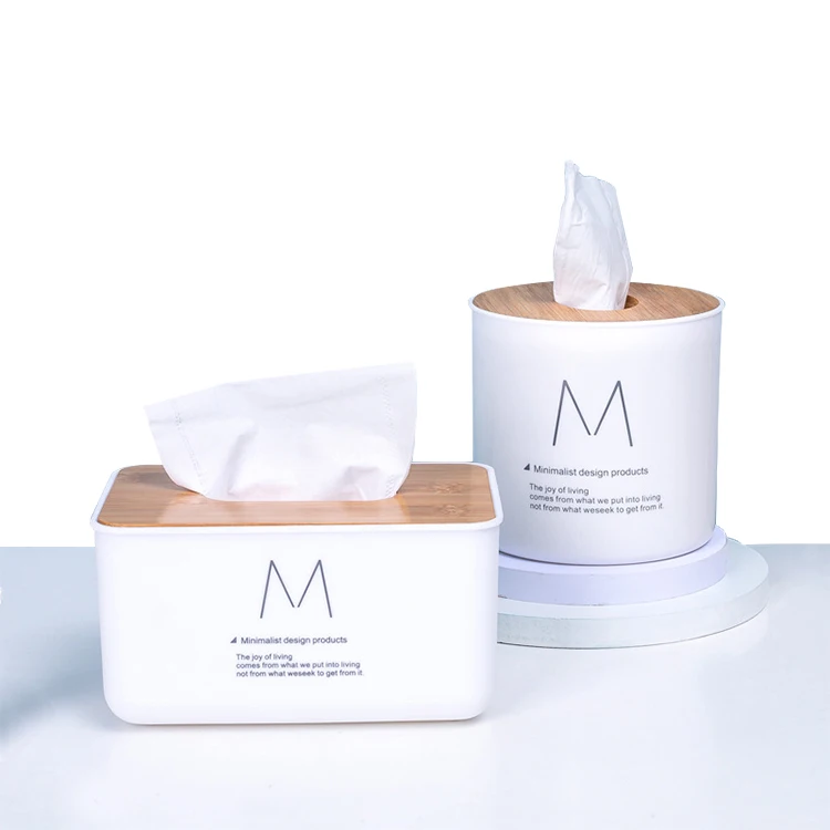 
Factory Price Rectangle Round Square Bathroom Toilet Customized Plastic Tissue Paper Storage Box 