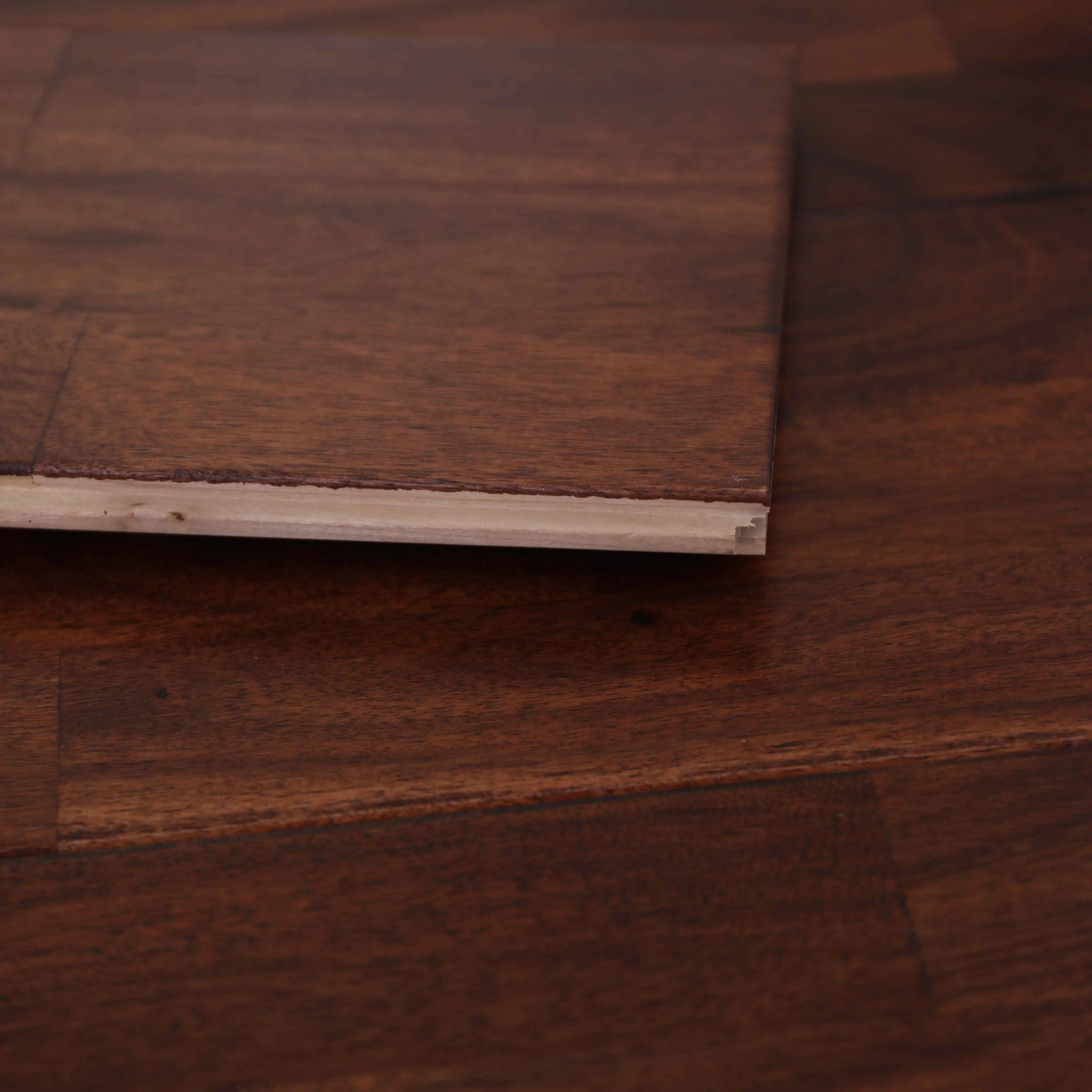 
Hot Sale Acacia Slightly Brushed Lacquered Timber Solid Wood Flooring 